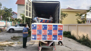Tủ sắt mầm non 15 ô, 18 ô , 20 ô , 24 ô ( sản xuất theo yêu cầu)
